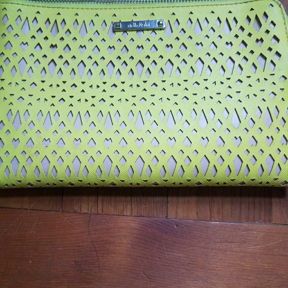 Stella & Dot Citron wallet clutch